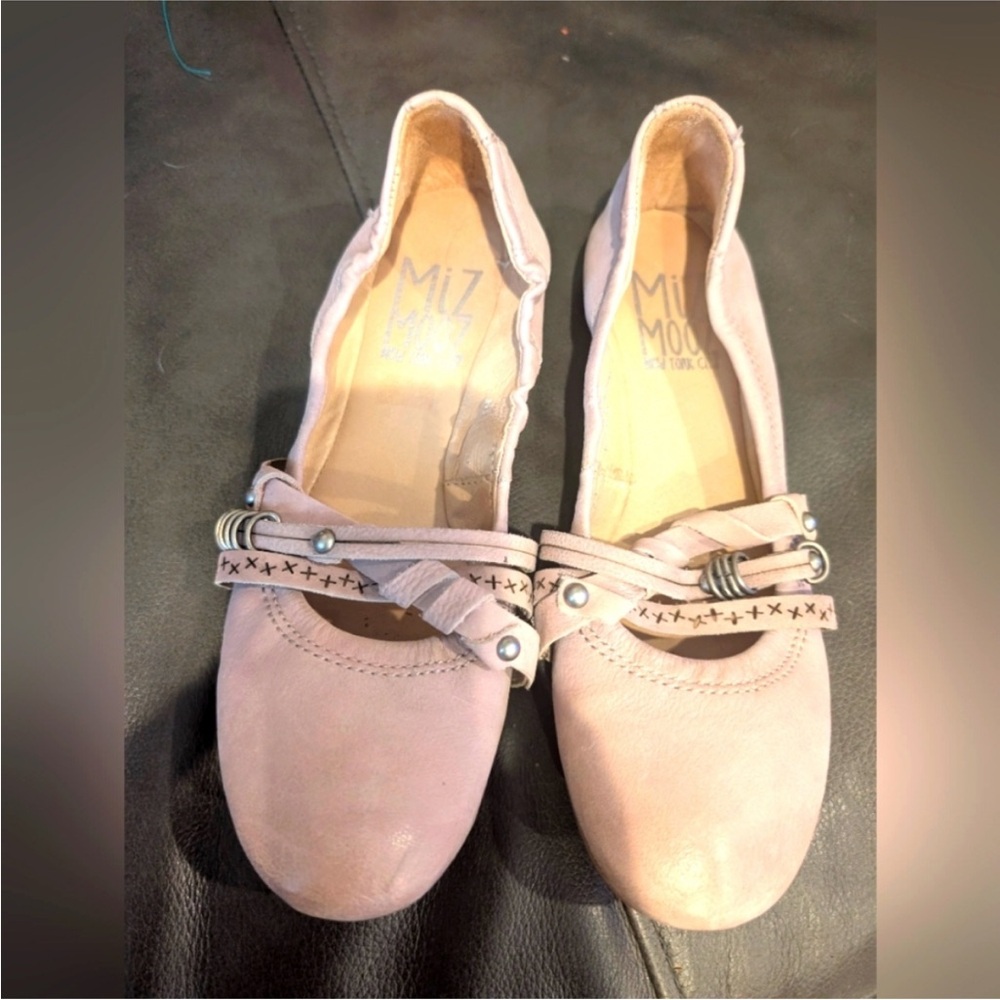 Miz Mooz Pink Flats for Elegant Comfort Size 38 (7.5)